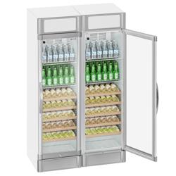 (2 st.) drickakylar - 690 liter (totalt) - vit/grå