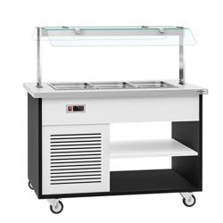 Carrinho de buffet frio DANZIG - 1300mm - para 3x GN 1/1