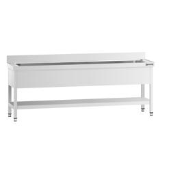 Λάντζα Τραπέζι για Κατσαρόλες - 2000x600 χλσ. - με Ράφι Βάσης & 1 Γούρνα