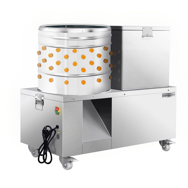 2-in-1 plukmachine en broeiketel voor pluimvee - Trommel Ø 50 cm