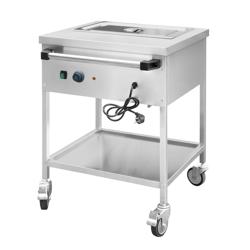 Carrello termico a bagnomaria - 1,95 kW - GN 1/1 - con rubinetto di scarico