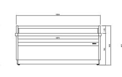 Mesa para caja 1,99 x 0,81 m