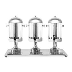 Dozator pentru sucuri din oțel inoxidabil - 3x 7,5 litri