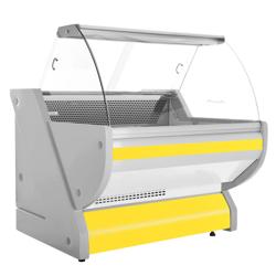 Mesarska rashladna vitrina - 990x1150 mm - 250 l - Boja Žuta - Statičko hlađenje - s ostakljenom frontom