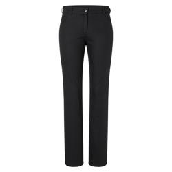 KARLOWSKY | Women's Chef Trousers Tina – Black - Size 40 - Stretch - Zip Fly & Belt Loops