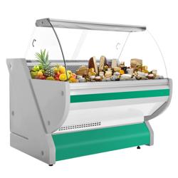 Witryna chłodnicza - 1325x1150mm - 260L - Zielony - z oświetleniem LED