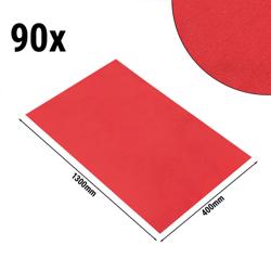 (90 Stück) Damast Tischläufer Vienna - 230g/m² - 40x130cm - Feuerrot