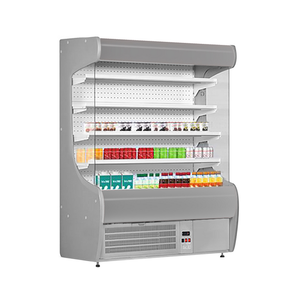 Duvar Tipi Soğutmalı Teşhir Ünitesi - 1070 mm - 4 raflı - gümüş rengi ön panel 