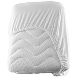 (10 stuks) Jersey hoeslaken - 100 x 200 cm - Wit/Wit	 