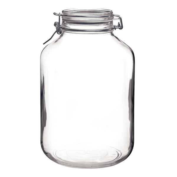 (6 pieces) preserving jar Bormioli Rocco - DUBLIN - 5 liter - with swing top