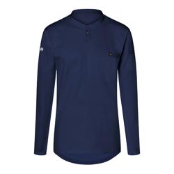 (6 stuks) KARLOWSKY | Lange Mouw Heren Werkshirt Performance - Marineblauw - maat: XL