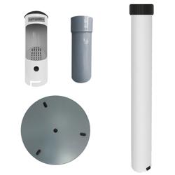 Stativ pentru scrumiere din aluminiu - alb