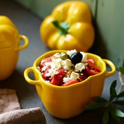 STAUB | CERAMIQUE - Cocotte - Forma de pimenta - 0,45 litros - Cerâmica - Amarelo