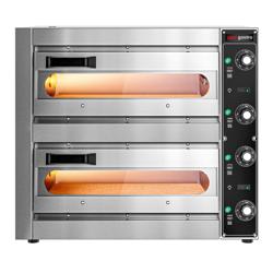 Elektrikli Pizza Fırını - Kompakt - 33,5 cm x 1+1 Pizza Kapasiteli - 230V - Manuel - maks. 310°C
