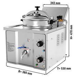 Freidora eléctrica de alta presión - 15 litros (3 kW)