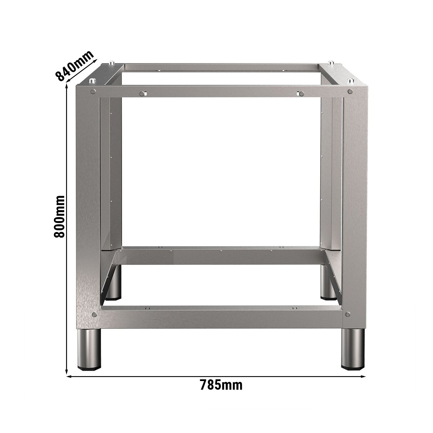 Base Frame for Commercial Combi Oven - 785x840x800mm - Stainless Steel - compatible with KDV920