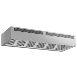 Endüstriyel Duvar Tipi Kutu Tip Davlumbaz - İndüksiyonlu - 3500x1200mm - Motorsuz - Alev Savar Filtreli