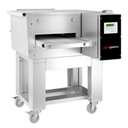 Commercial Gas Conveyor Pizza Oven – 30 pizzas/h 12'' - 400 mm belt - Digital - Stand & wheels