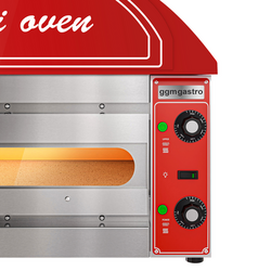Mini horno para pizza - 1x 34 cm - rojo