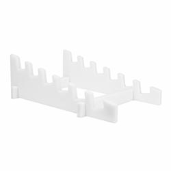 Mensola portataglieri in polietilene - 520x330x180mm - Bianco - per 6 taglieri da 40mm