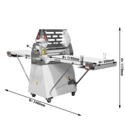 Laminoir à bandes - Sur piétement - 750W - Acier inoxydable