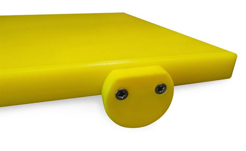 HACCP Cutting Board Stopper – Yellow – 40 x 10 x 35 mm (board & fixings not included)
