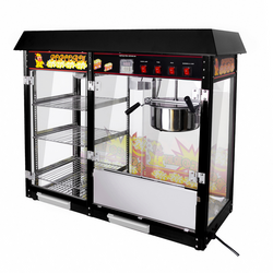Popcornmachine - 5 kg/uur -  3 verwarmde plateaus	 