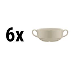 (6 pz) SEMPRE - Tazza da brodo - 320ml - Crema