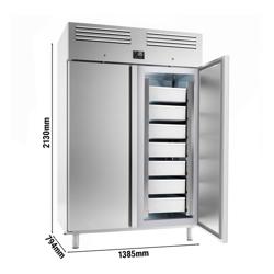 Холодильник для рыбы    Нержавеющая сталь PREMIUM PLUS -- EN 60x40- 1240 Л. - с 2 Дверями