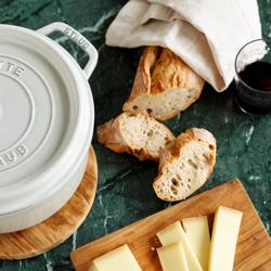 STAUB | LA COCOTTE - Kookpot diep - Ø 240mm - Gietijzer - Witte truffel