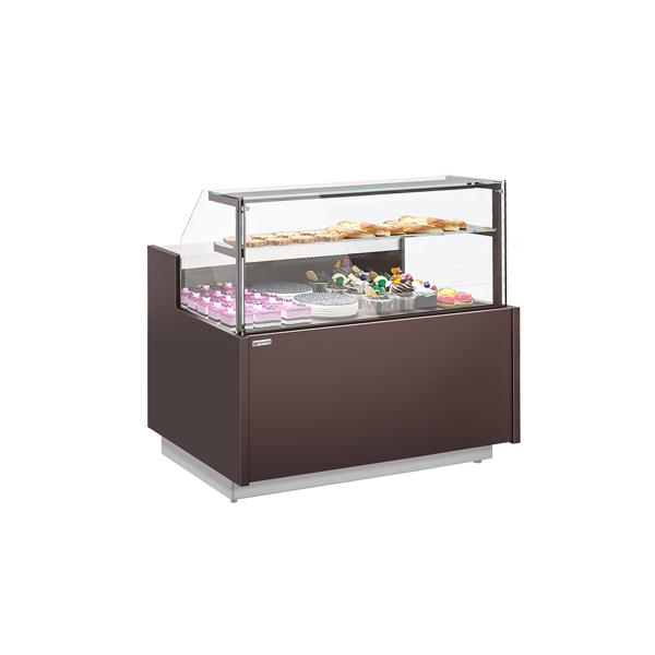 Serve Over Counter RIGA - 1682mm - with 2 doors - capacity 138 litres - LED lighting - safety glass