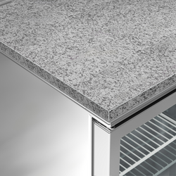 Saladette PREMIUM - 1368mm - 3 glazen deuren - met glazen opzetstuk voor 8x GN 1/6