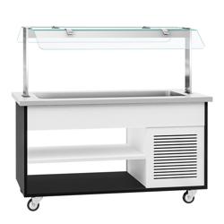 Carrinho de buffet frio DANZIG - 1600mm - para 4x GN 1/1