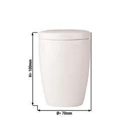 (12 uds) LUX - Azucarero Maastricht - Ø70mm - Altura:100mm - Marfil