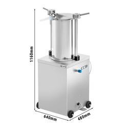 Remplisseur de saucisses hydraulique - 35 L - 560 W - Inox  