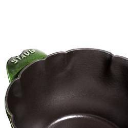 STAUB | Artichoke Cocotte Enamelled Cast Iron Casserole Dish – Ø 220 mm – Basil Green