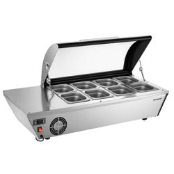 Vetrina refrigerata da banco / Vetrina superiore - 67 litri - 1030 mm - per 8x GN 1/6 o 4x GN 1/3