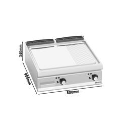 Elektrische bakplaat - 13,2 kW - Glad/geribbeld