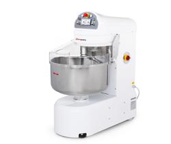 Miesiarka spiralna do ciasta - 131L / 80kg - 2 prędkości - ze stałą dzieżą - z timerem - do ciast ciężkich - 400V