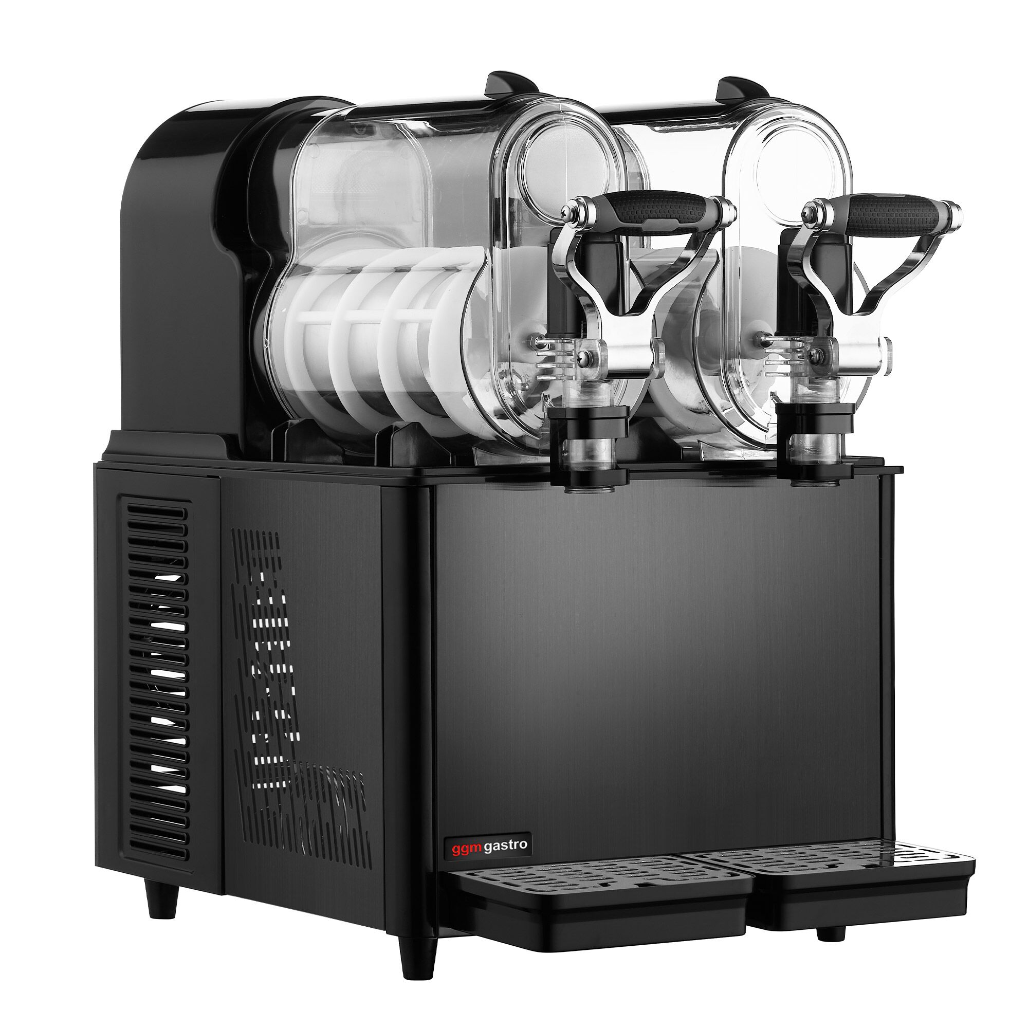 Slush-Maschine - 2x 3 Liter - 430 Watt - Schwarz