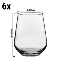 (6 pz) Bicchiere multiuso - Linea ALLEGRA - 42,5cl - Trasparente