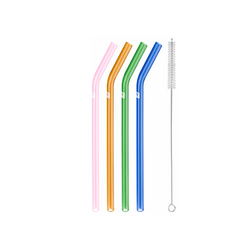 ZWILLING | SORRENTO - Pajitas de vidrio - curvadas - de colores
