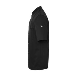 KARLOWSKY | Gustav Men's Chef Jacket – Short Sleeve - Black - Size 68 - Press-Stud Closure