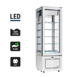 Panorama-pakastevitriini - 324 L- 600mm - 5 lasihyllyä - valkoinen