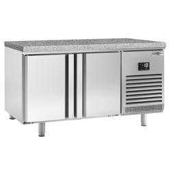 Bäckereitiefkühltisch Premium PLUS - 1618x800mm - mit 2 Türen - Granitarbeitsplatte