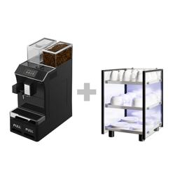 Helautomatisk kaffemaskin – 1,3 kW – 5-tums pekskärm – inkl. koppvärmare