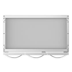 Tavolo armadiato da lavoro per fornello a gas - 900x600x600mm - 3 porte - acciaio inox AISI 304 | piedi regolabili in altezza | 4 lati chiusi - compatibile con GHK9636HP & GHK9636