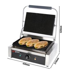 Contactgrill - 2,8 kW - boven & onder Gegroefd - Grilloppervlak: 340x230mm