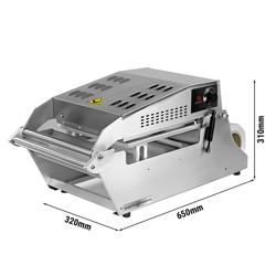 Kaplar için kapatma paketleme makinesi - 1 kW - Kapatma yüzeyi: 270x250 mm
