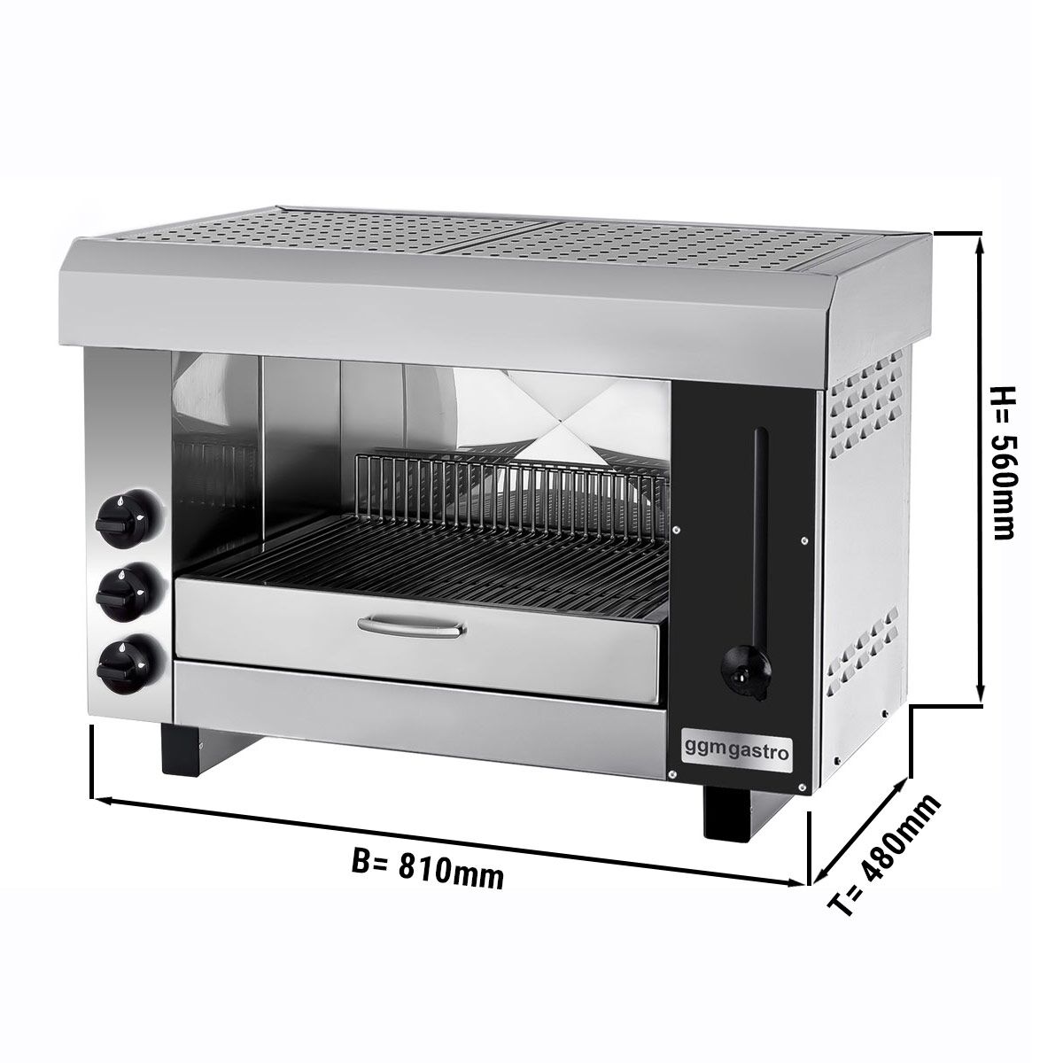 Four à pita / Salamandre à gaz PRO – 9,75 kW